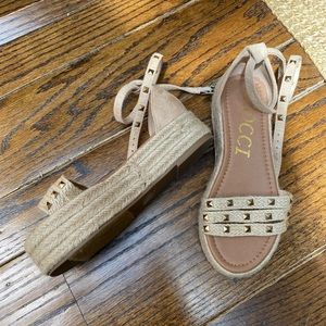 Studded Platform Sandals